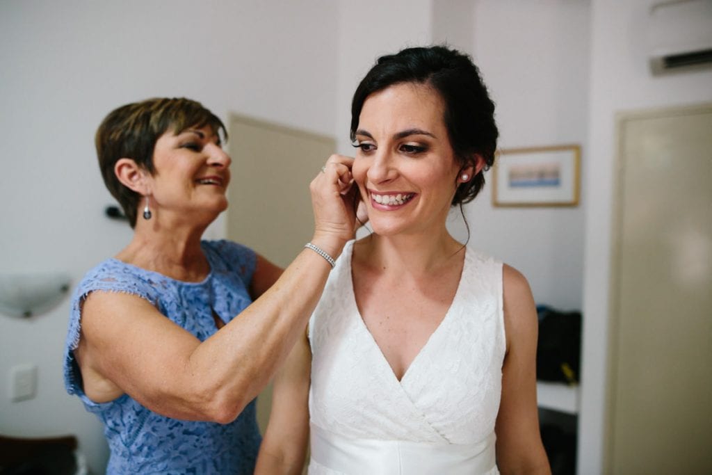 Broome bride with her mum