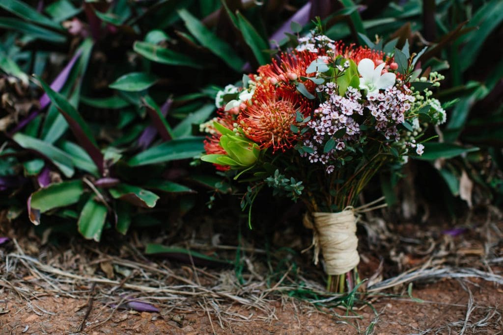 Broome wedding flower bouquet