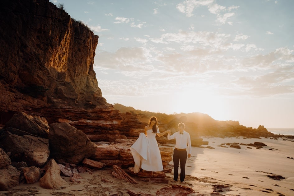 eco beach wedding