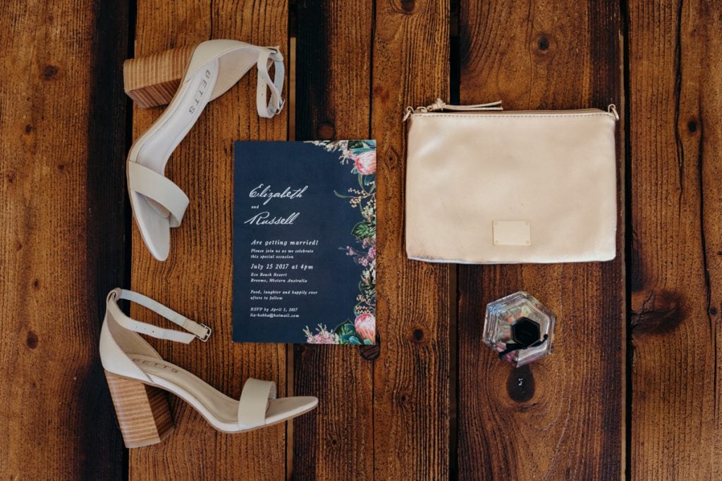 wedding shoes and other details 