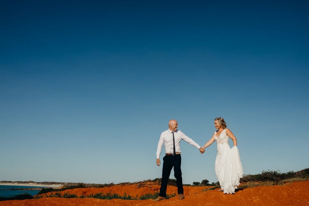 Broome wedding photo shoot at Gantheaume Point