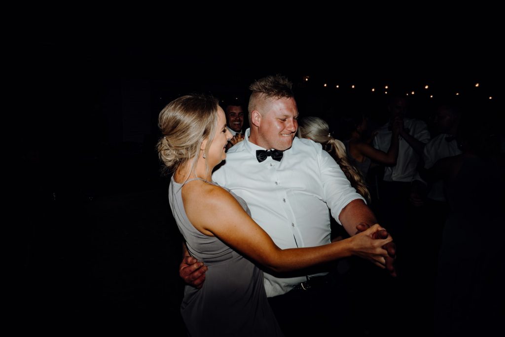 dancing couple at outdoor Broome wedding